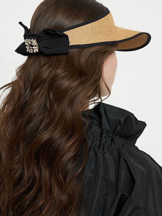 Luisaviaroma Visiera Broche Vivier Effetto Paglia Con Fibbia