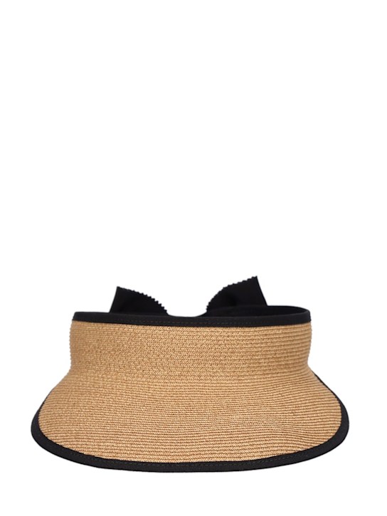Luisaviaroma Visiera Broche Vivier effetto paglia con fibbia