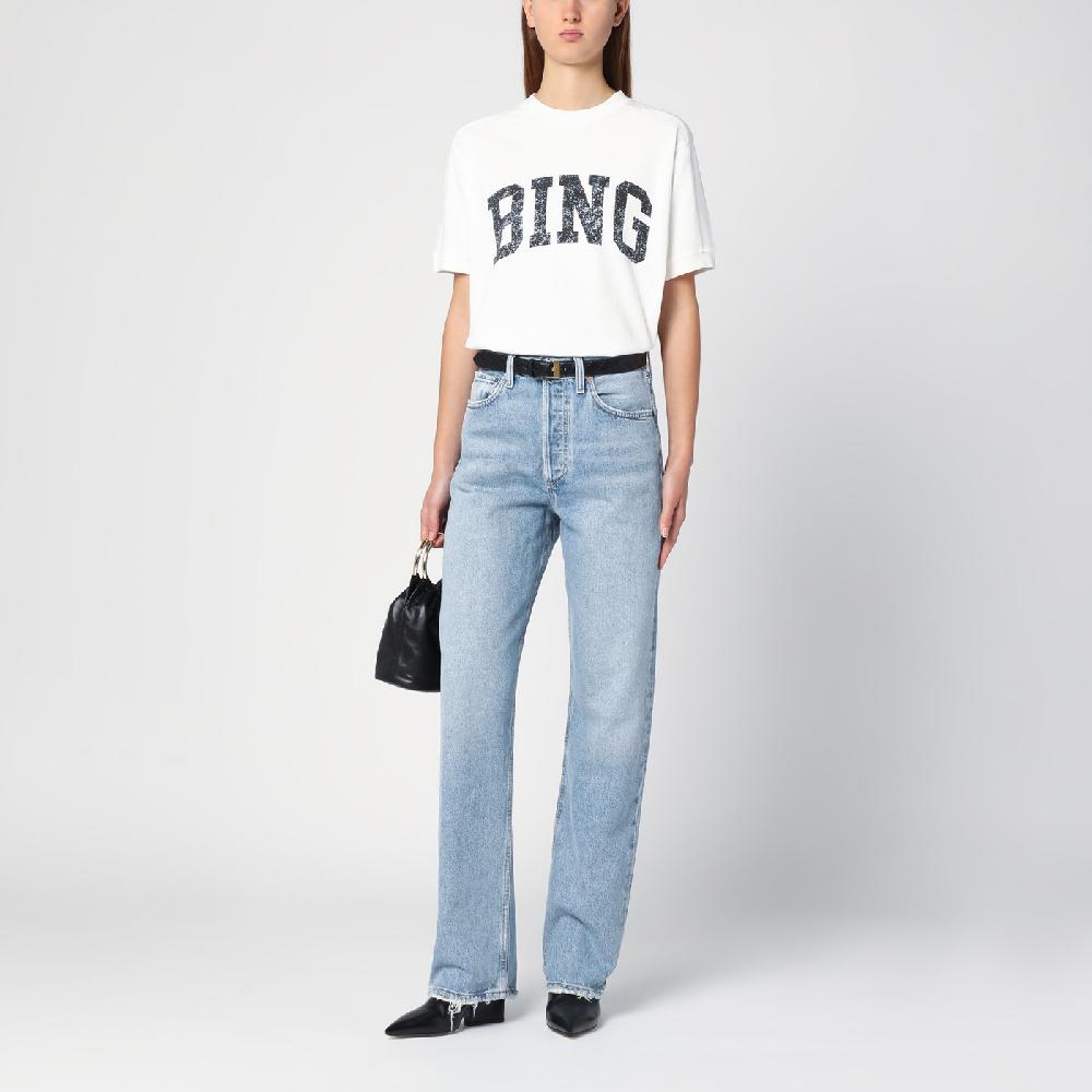 AGOLDE Jeans Azzurro In Denim Rigenerato