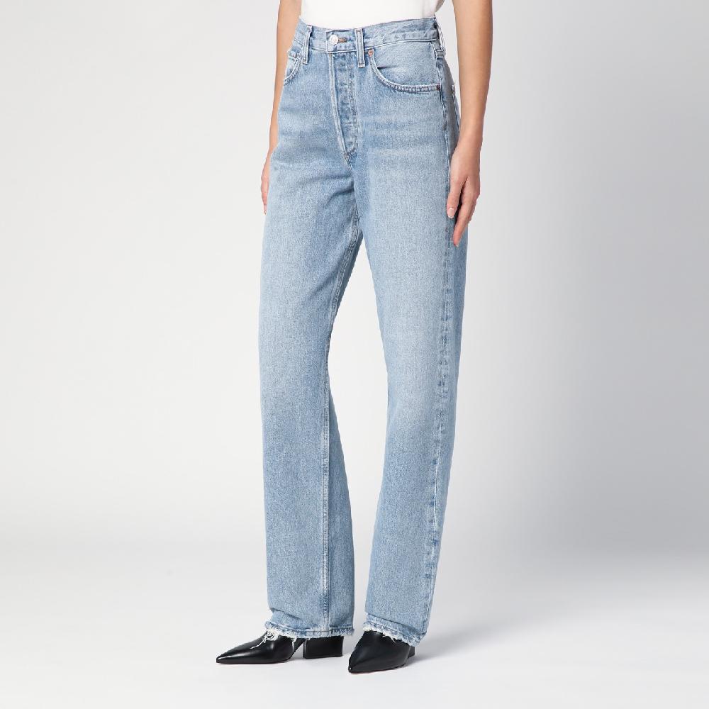 AGOLDE Jeans Azzurro In Denim Rigenerato