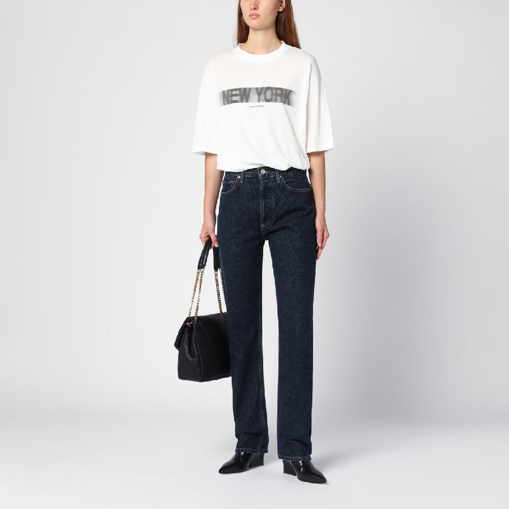 AGOLDE Jeans Blu Scuro In Denim Organico