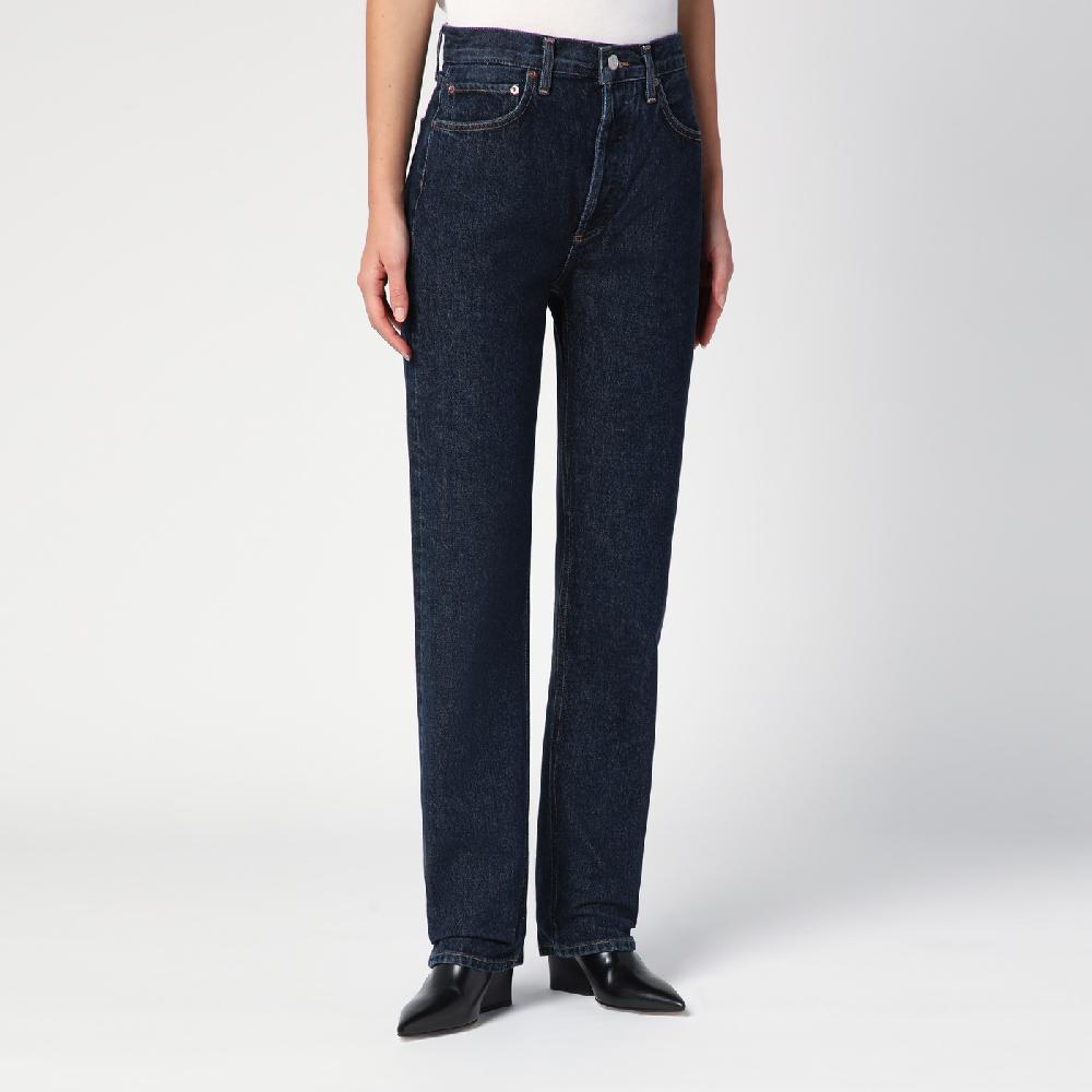 AGOLDE Jeans Blu Scuro In Denim Organico