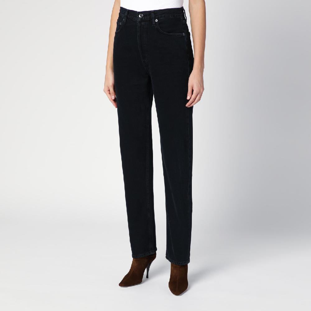 AGOLDE Jeans Nero In Denim Rigenerato