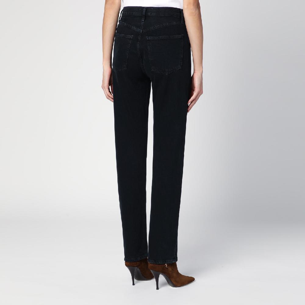 AGOLDE Jeans Nero In Denim Rigenerato