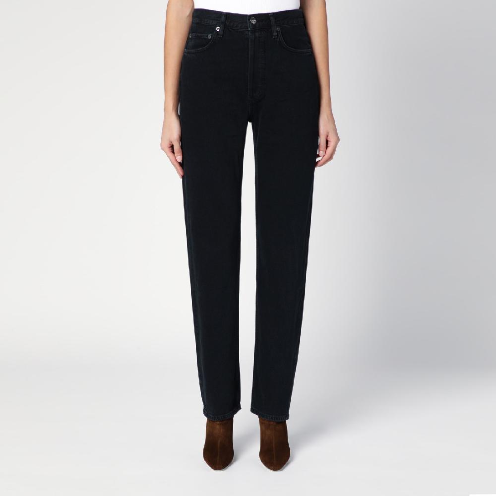 AGOLDE Jeans nero in denim rigenerato