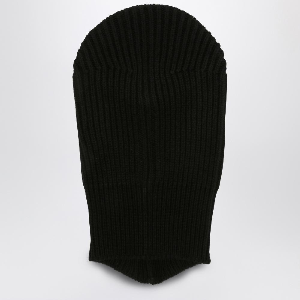 Rick Owens Balaclava Porterville Skull Nero In Cashmere