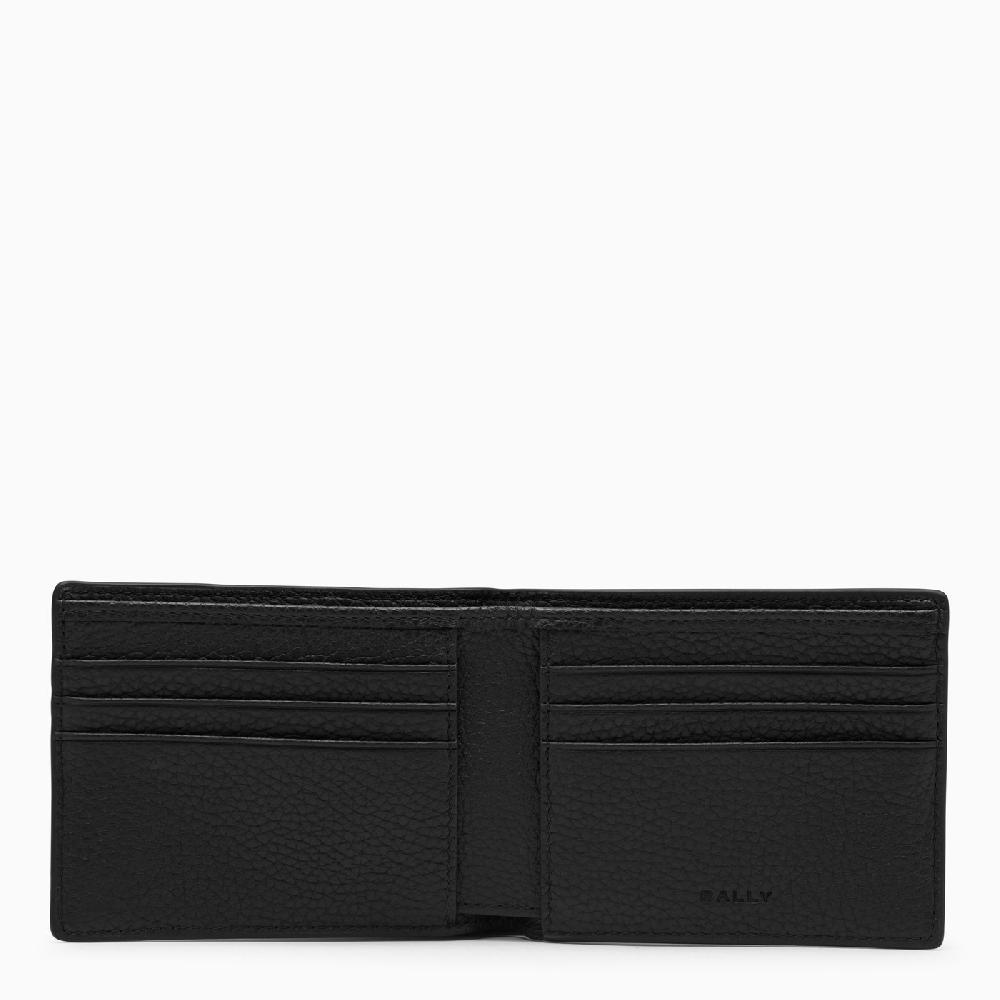 Bally Portafoglio Bi-fold Nero In Pelle