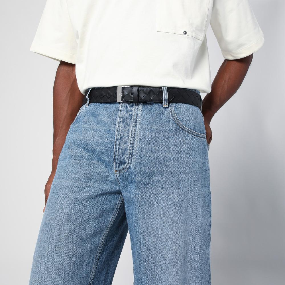 Bottega Veneta Cintura Watch Nera In Intrecciato