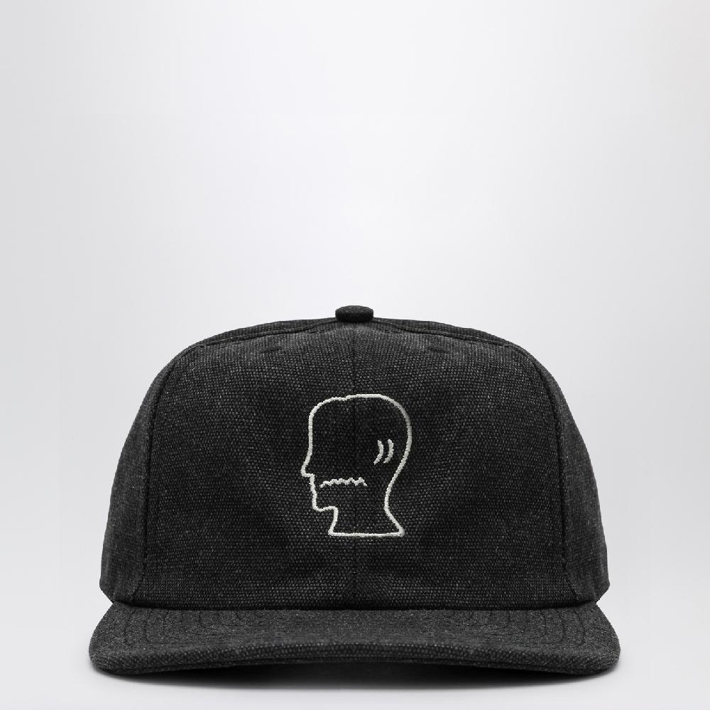 Brain Dead Cappello Baseball Nero In Twill