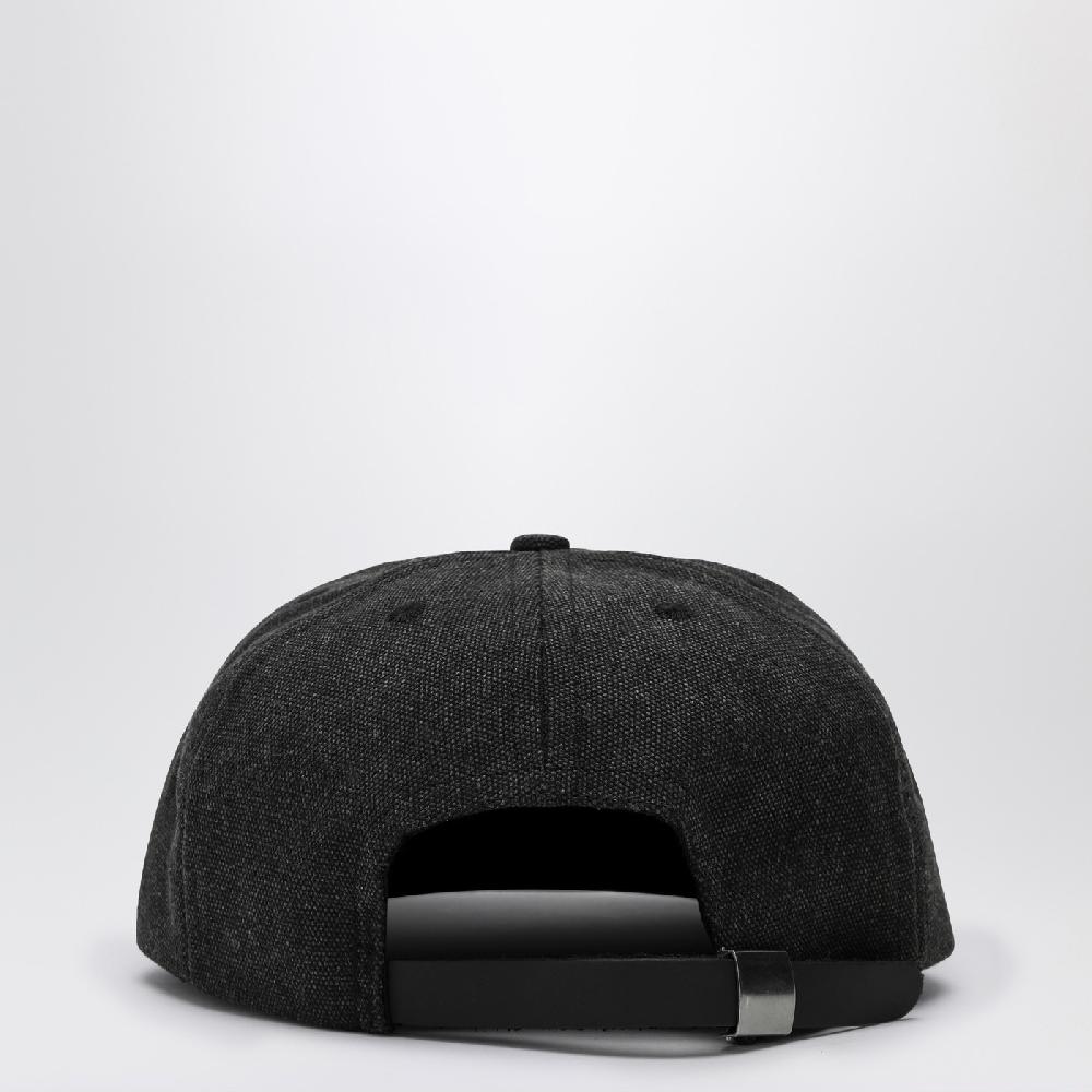 Brain Dead Cappello Baseball Nero In Twill