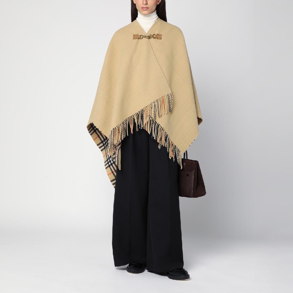 Burberry Mantella Motivo Check In Lana