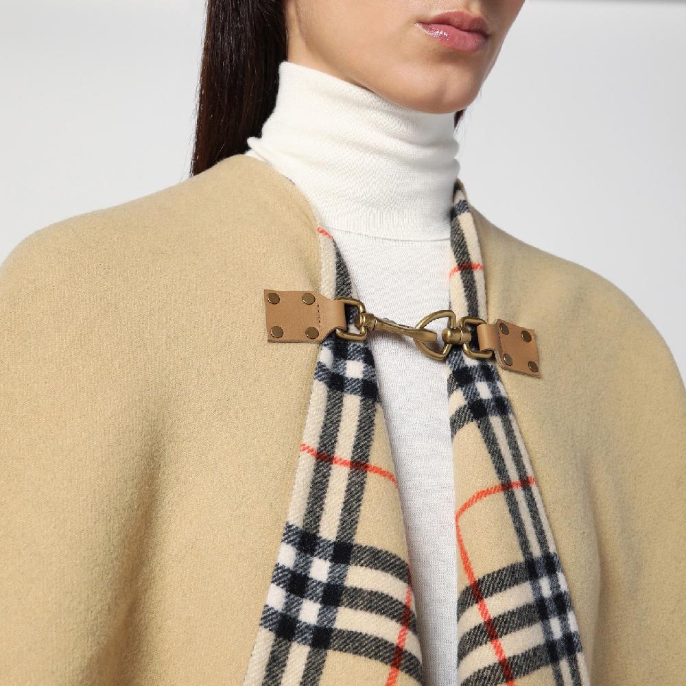 Burberry Mantella Motivo Check In Lana