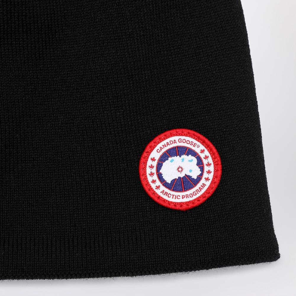 Canada Goose Cappello Nero Con Patch