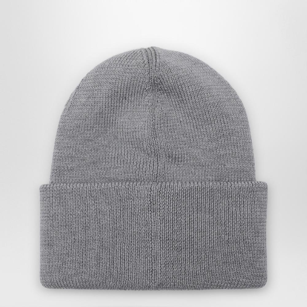 Canada Goose Cuffia Grigia Con Patch Logo