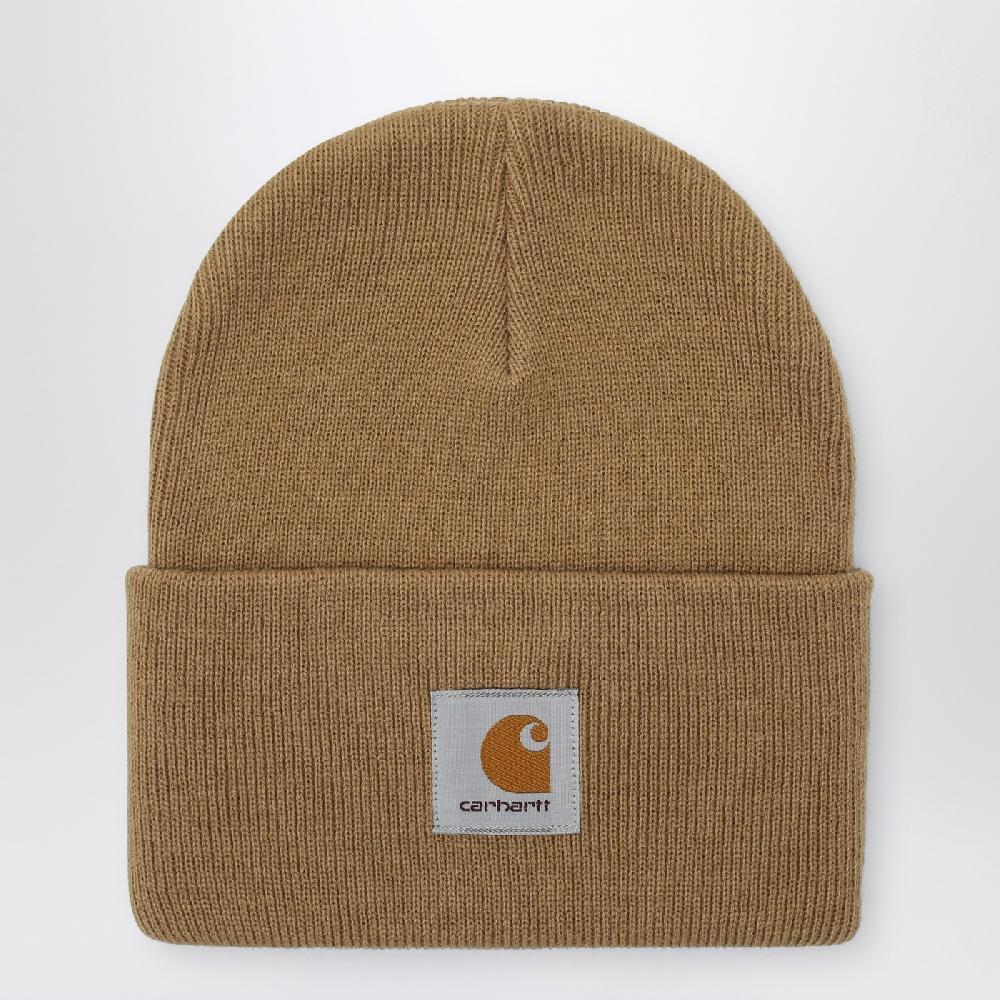 Carhartt WIP Cuffia beige con patch logo
