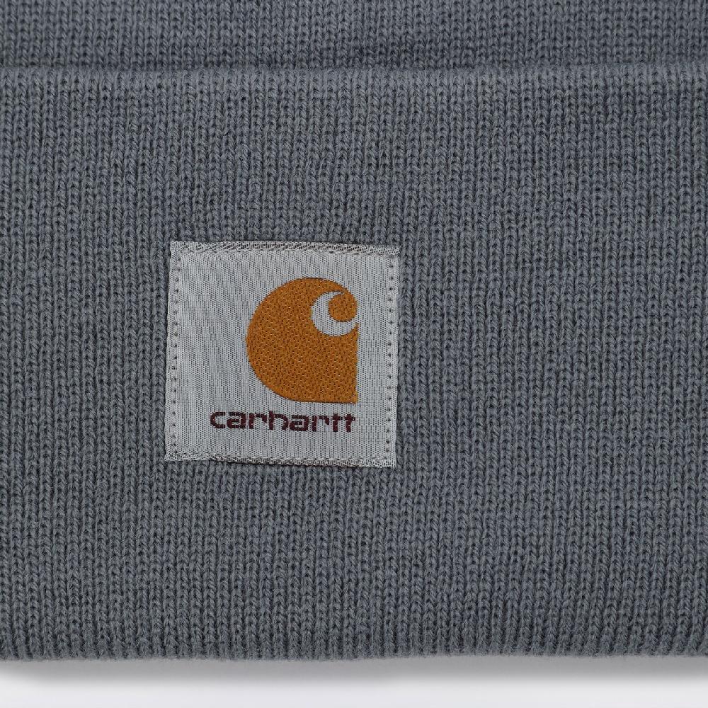 Carhartt WIP Cuffia Grigia Con Patch Logo