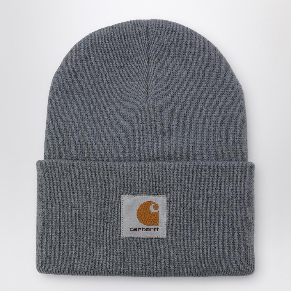 Carhartt WIP Cuffia grigia con patch logo