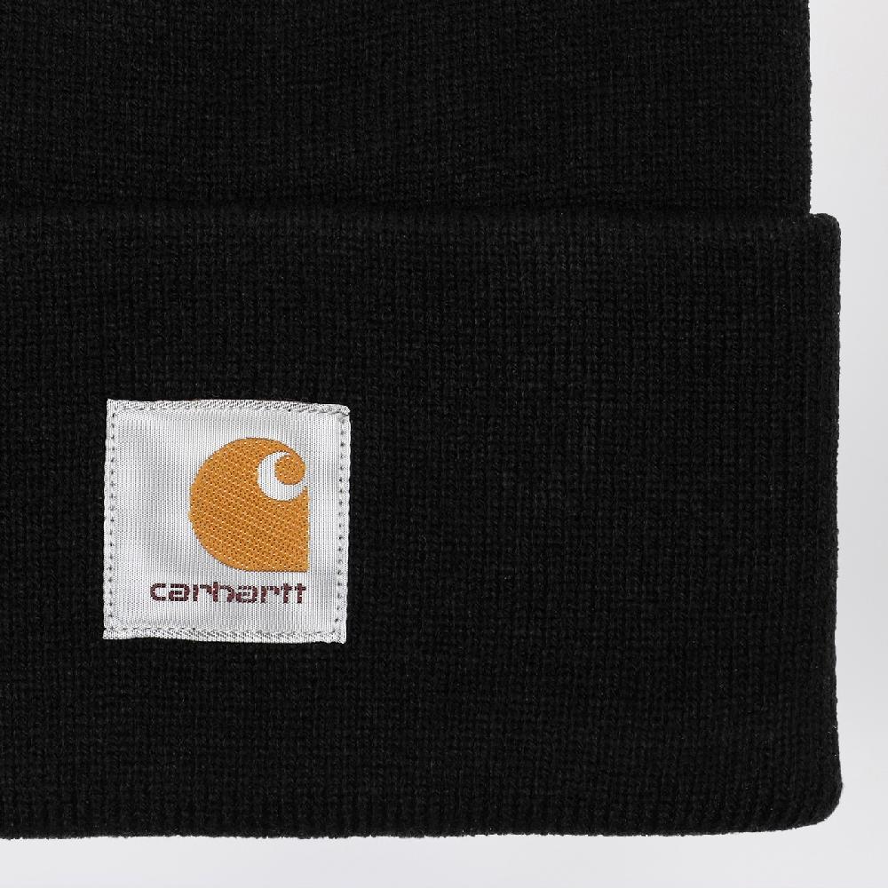Carhartt WIP Cuffia Nera Con Patch Logo