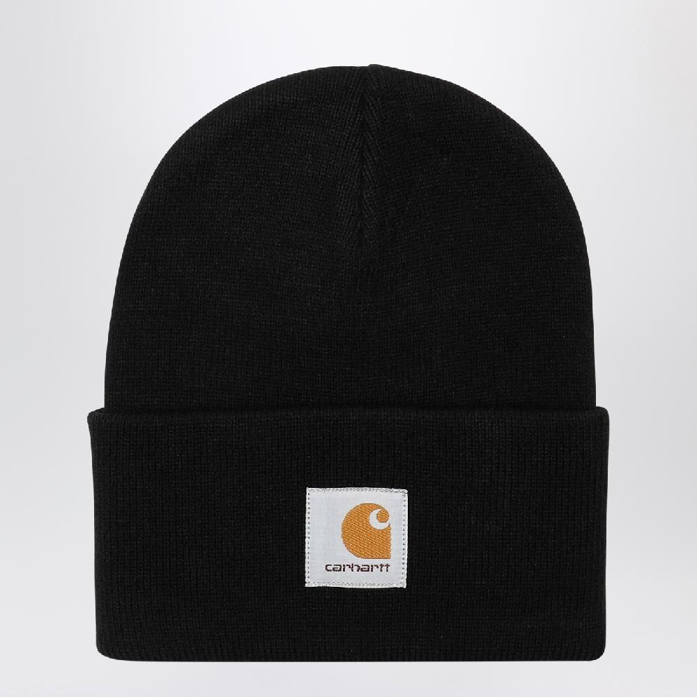 Carhartt WIP Cuffia nera con patch logo