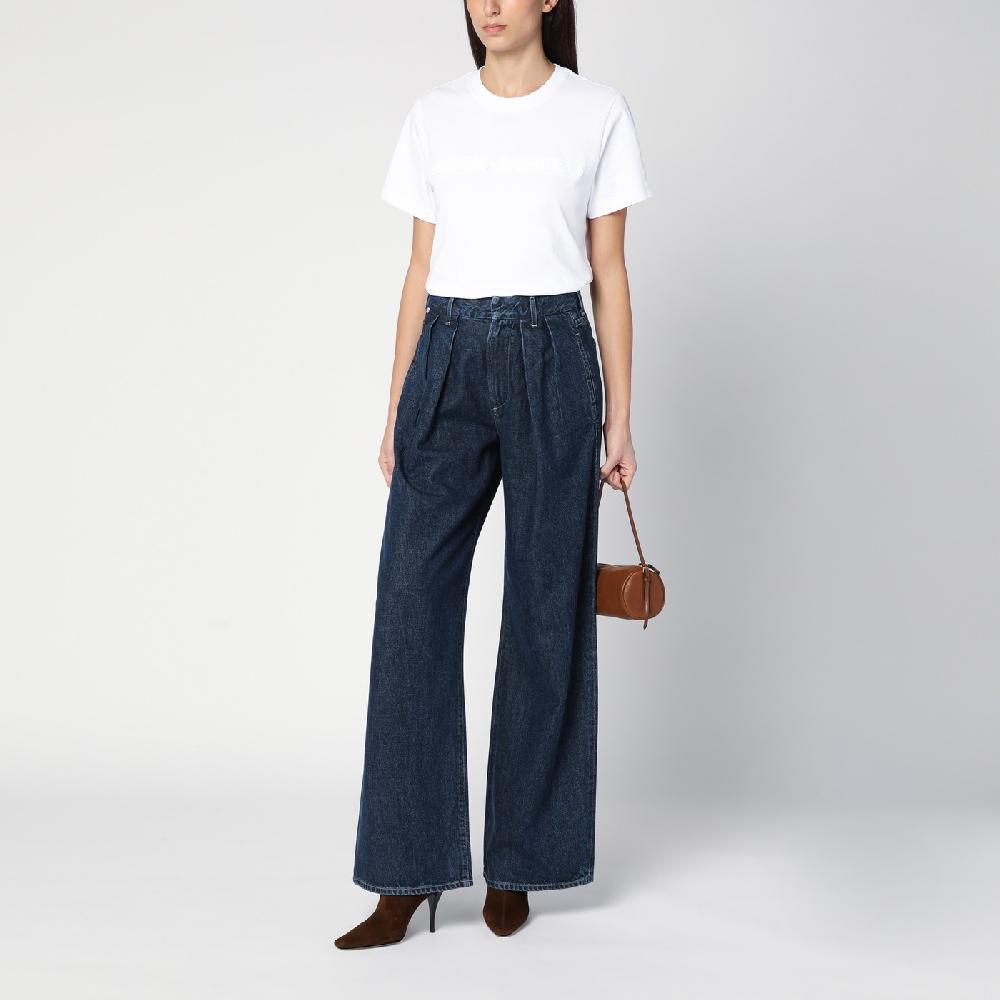 Citizens Of Humanity Jeans Scuro Ampio Con Pieghe