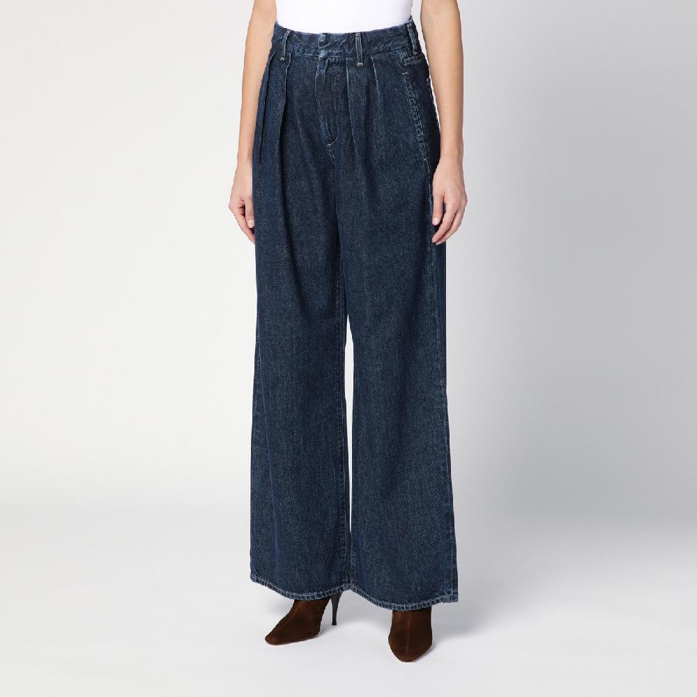 Citizens Of Humanity Jeans Scuro Ampio Con Pieghe