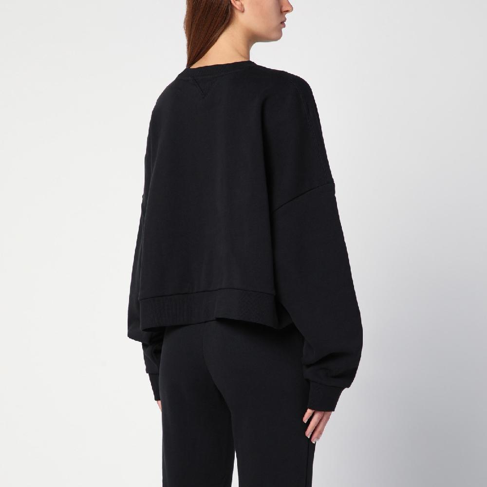 Entire Studios Felpa Nera In Cotone Organico