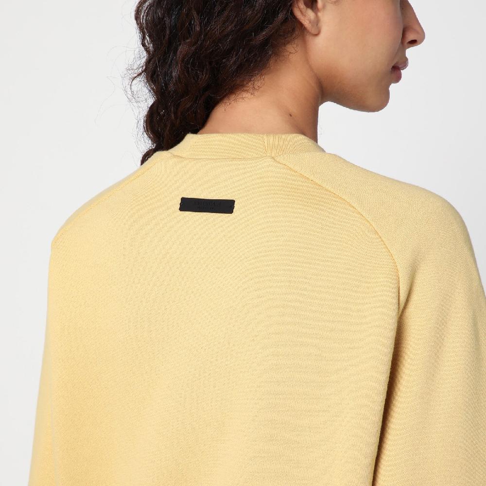 Fear Of God Essentials Felpa Cropped Ambra Con Logo