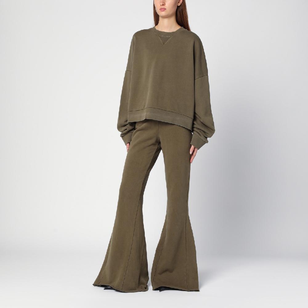 Entire Studios Felpa Verde Militare In Cotone Organico