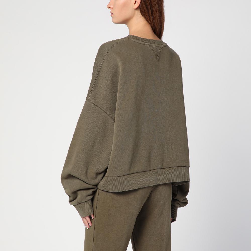 Entire Studios Felpa Verde Militare In Cotone Organico