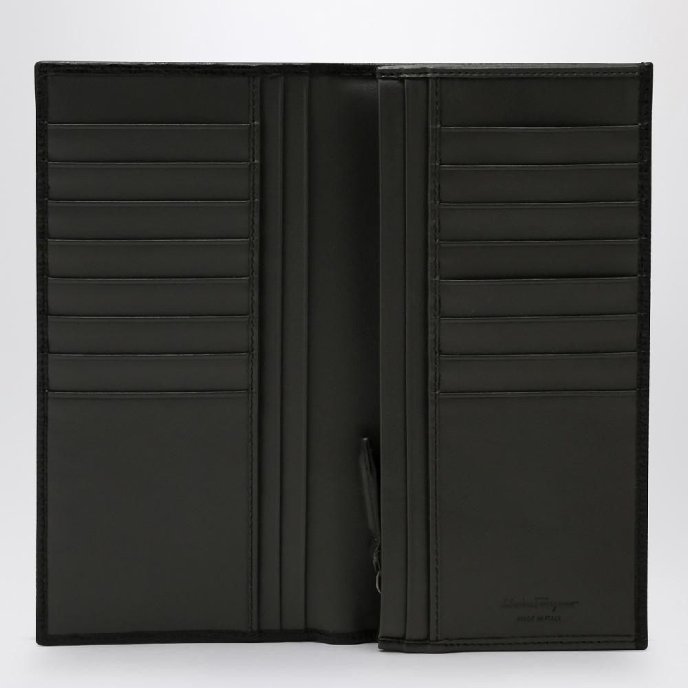 Ferragamo Portafoglio Organizer Gancini Nero/rosso
