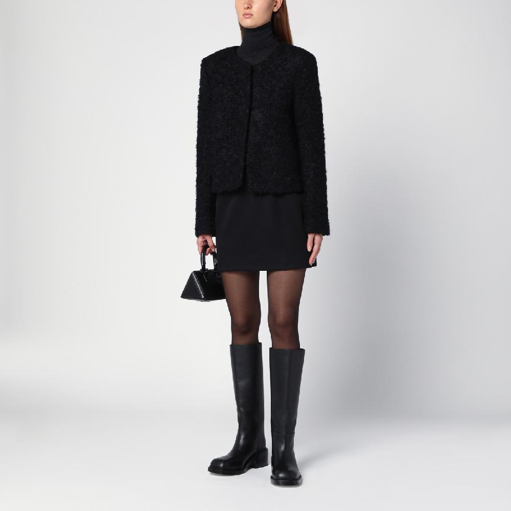 THE GARMENT Giacca Vienna Nera In Misto Lana Riciclata