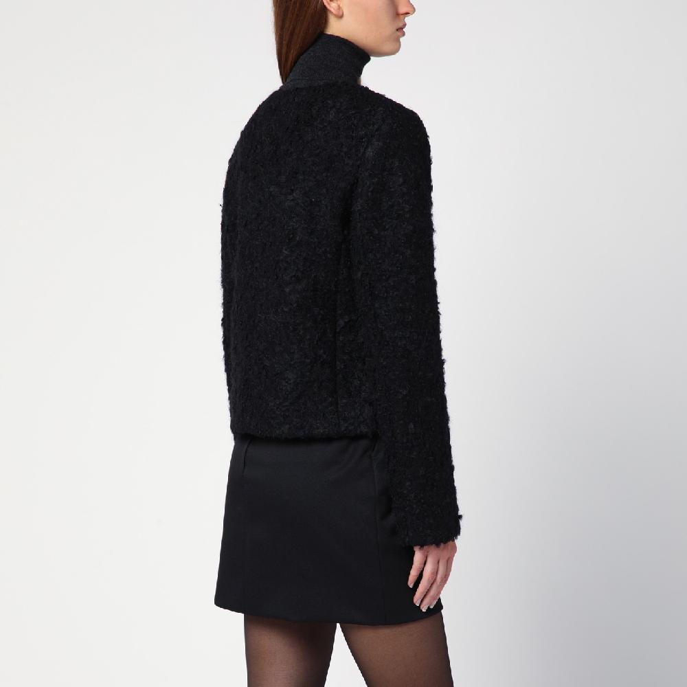 THE GARMENT Giacca Vienna Nera In Misto Lana Riciclata