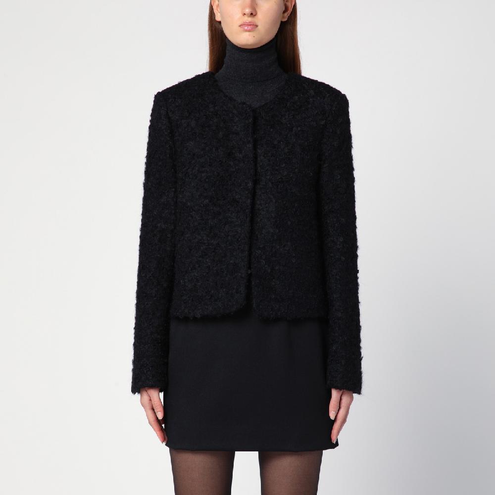 THE GARMENT Giacca Vienna nera in misto lana riciclata