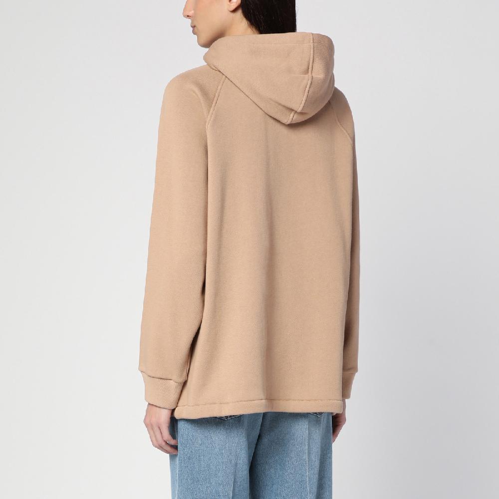 GUCCI Felpa Beige Con Nastro Web