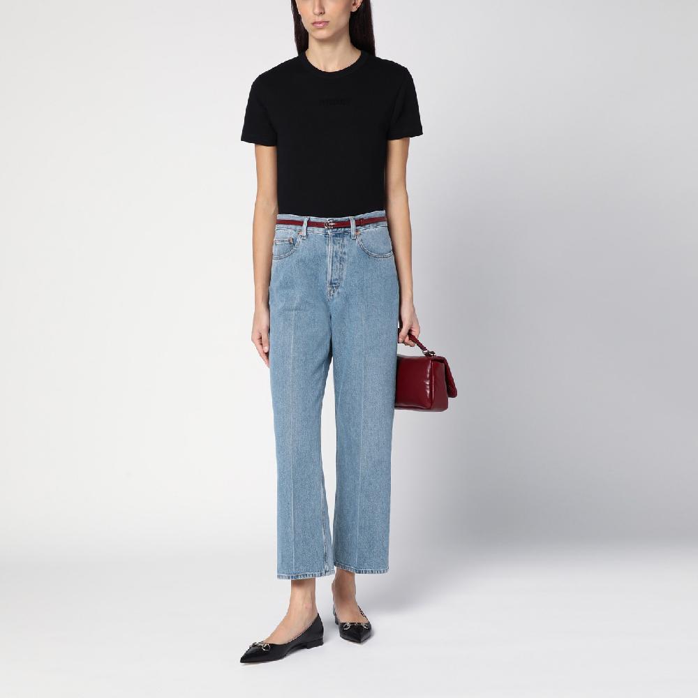 GUCCI T-shirt Nera In Cotone