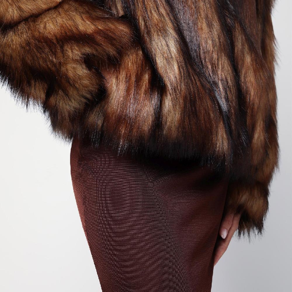 HALFBOY Giacca Con Zip In Ecopelliccia