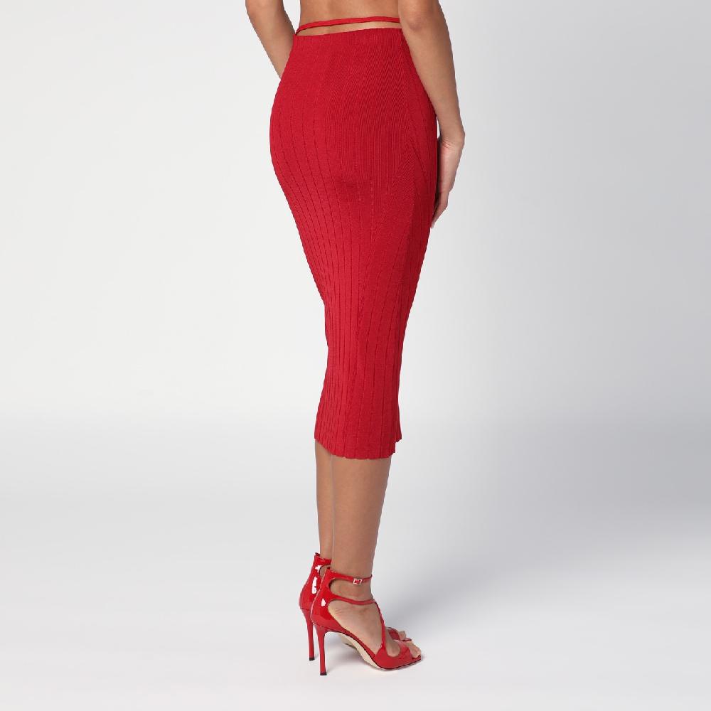 JACQUEMUS Gonna Midi Pralù Rossa