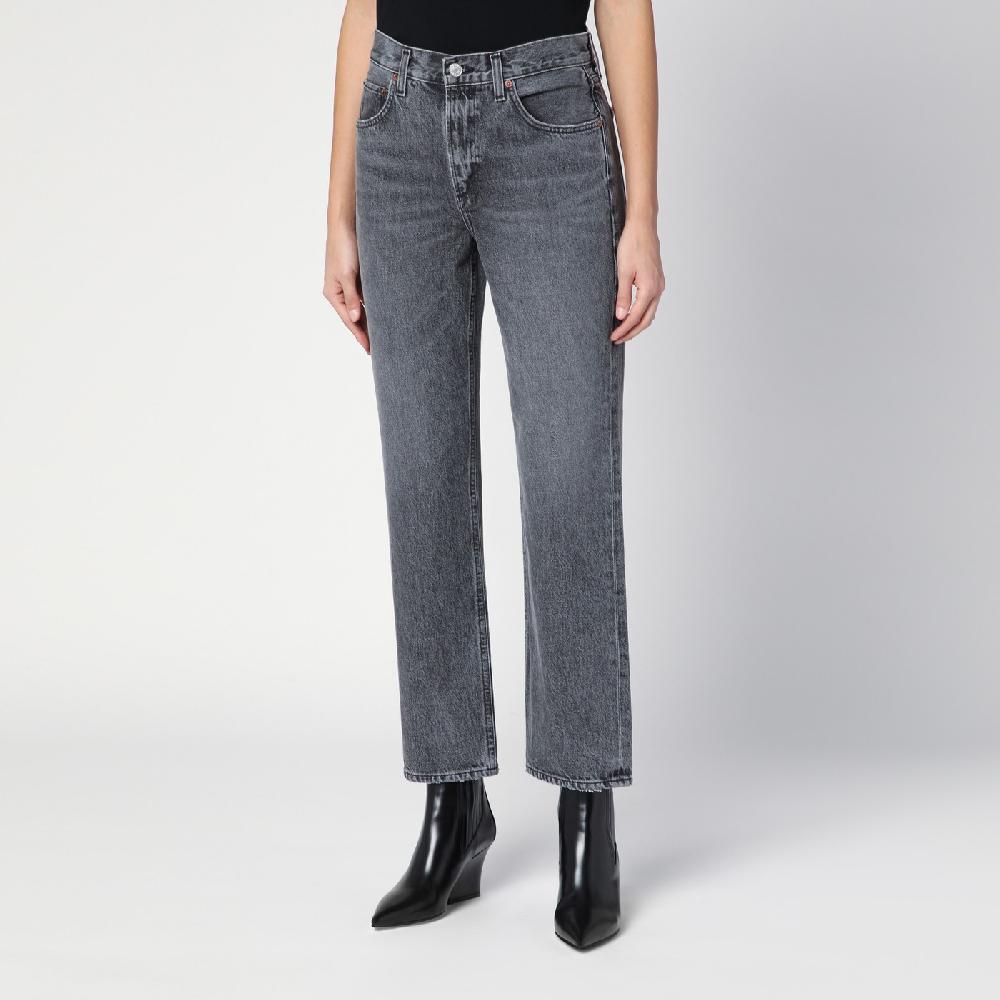 AGOLDE Jeans Valen Grigio Slavato In Denim Rigenerato