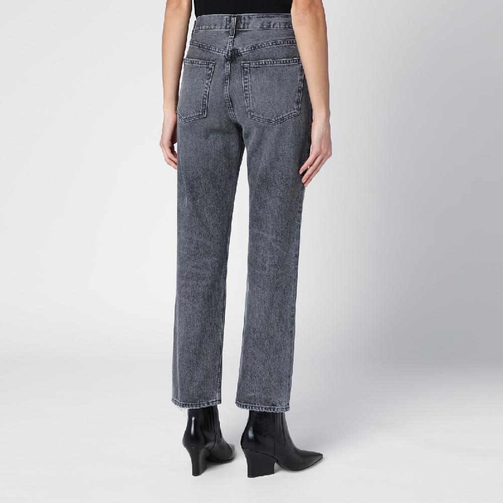 AGOLDE Jeans Valen Grigio Slavato In Denim Rigenerato