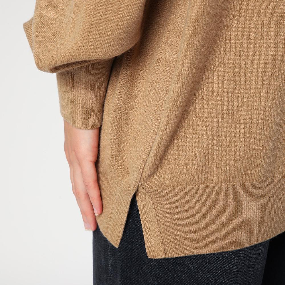 Dries Van Noten Maglione Dolcevita Beige In Cashmere