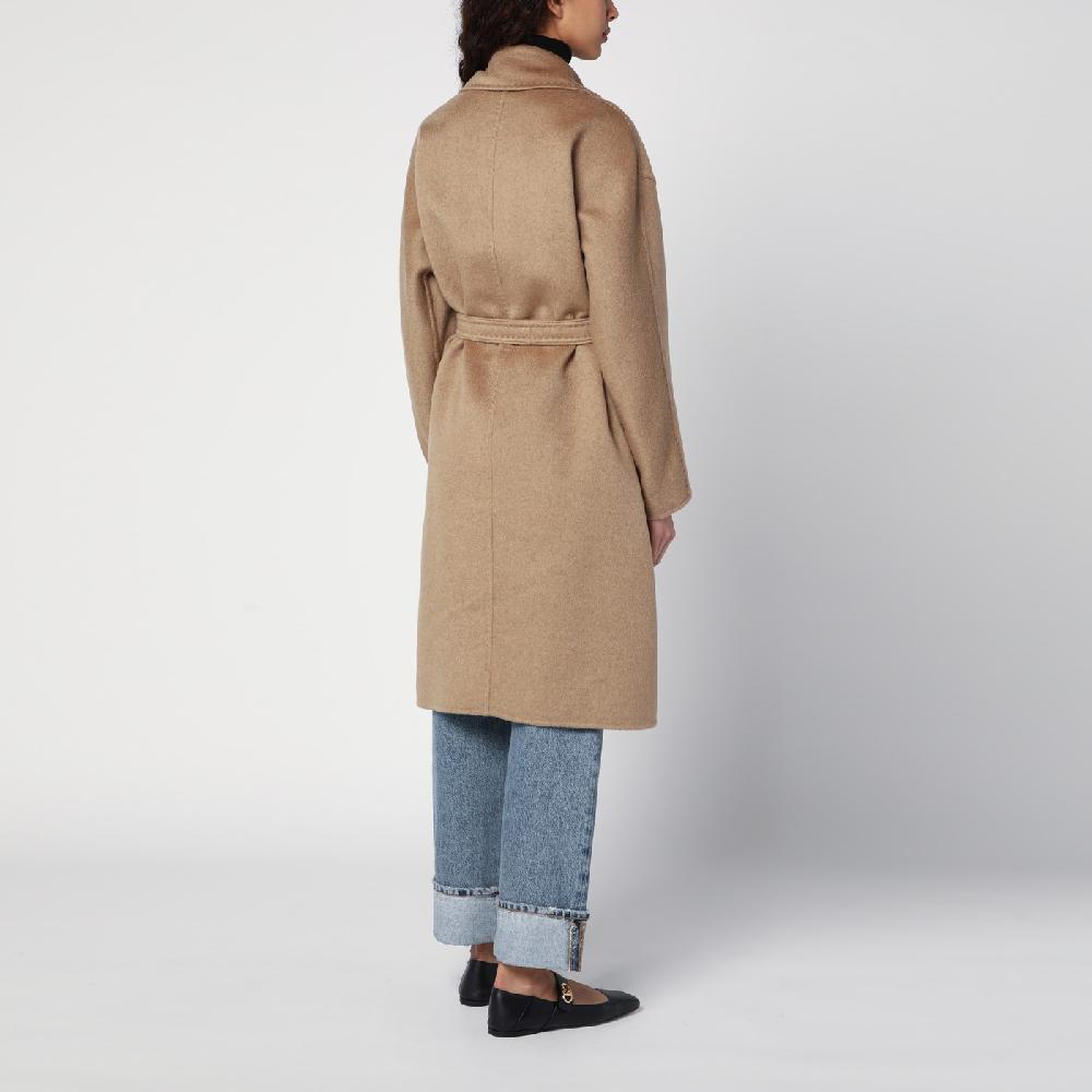 Max Mara Cappotto Destrutturato Beige In Cachemire