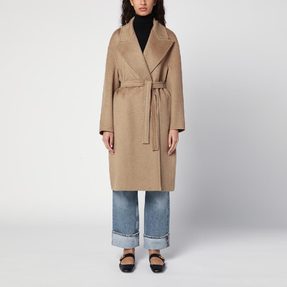 Max Mara Cappotto destrutturato beige in cachemire