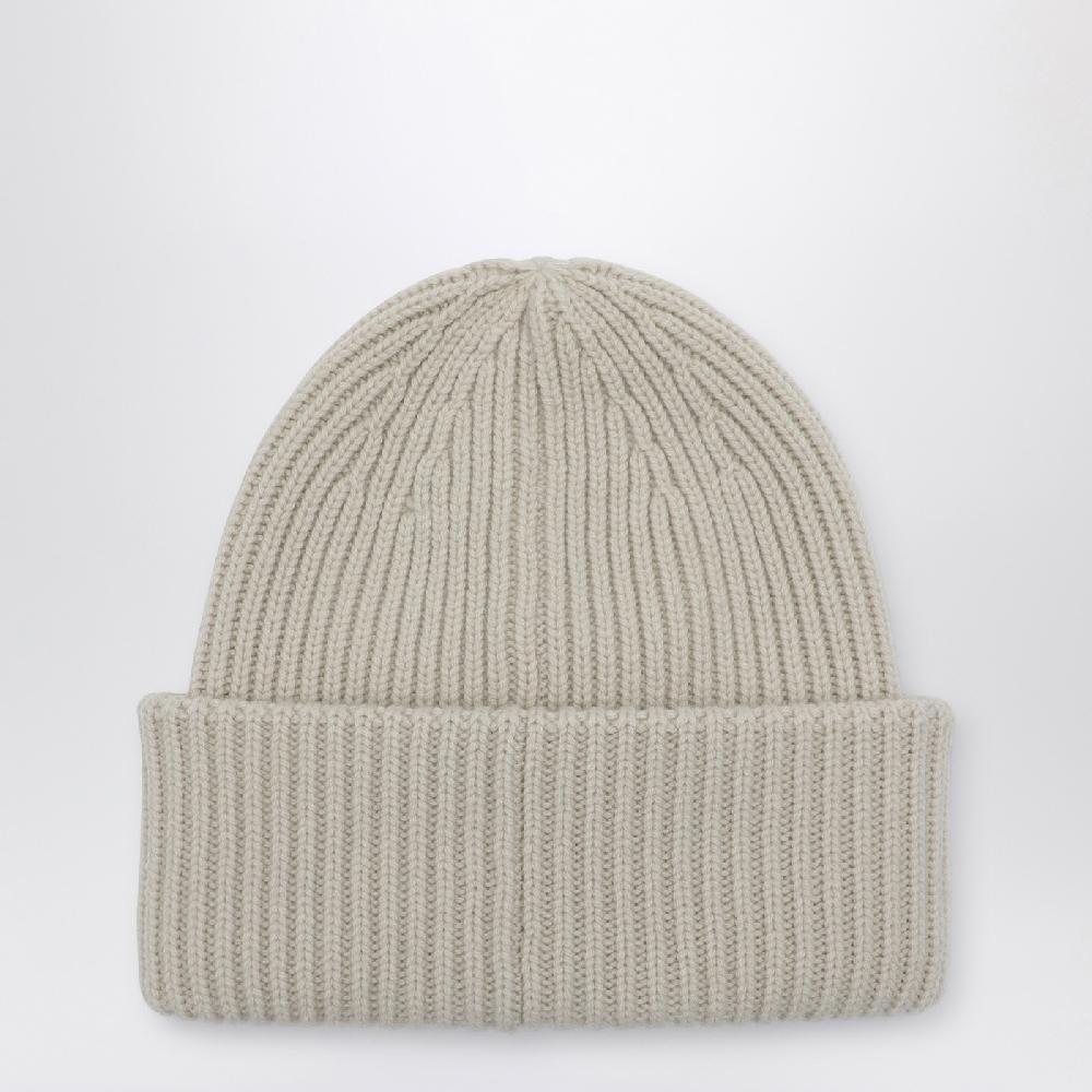 Moncler Cuffia Beige In Lana E Cashmere