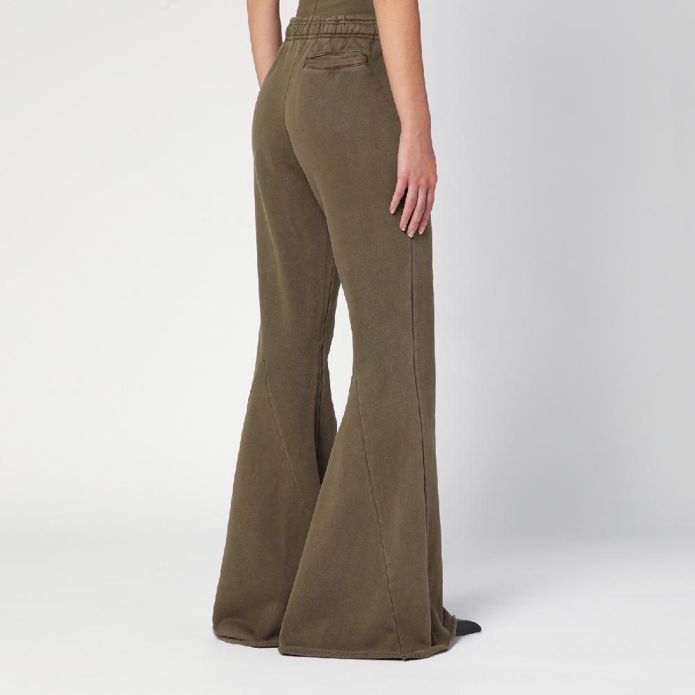 Entire Studios Pantalone A Zampa Verde Militare In Cotone Organico