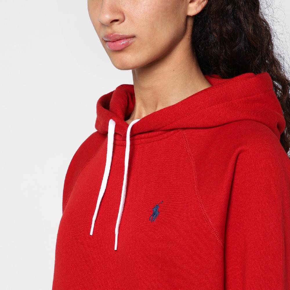 Polo Ralph Lauren Felpa Rossa In Cotone Felpato