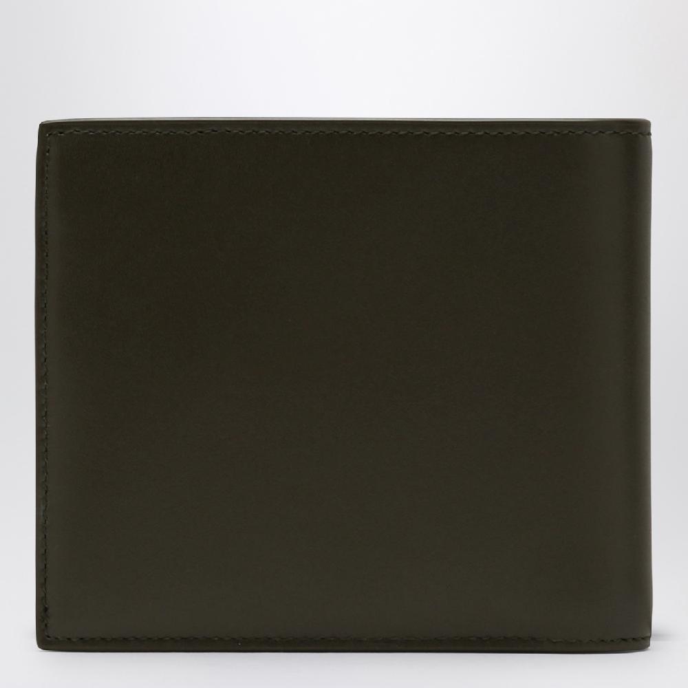 Saint Laurent Portafoglio Bi-fold Verde Muschio In Pelle