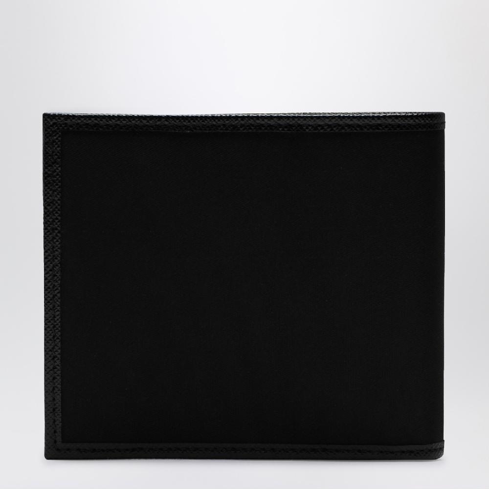 Prada Portafoglio Nero In Re-Nylon Con Triangolo Logo
