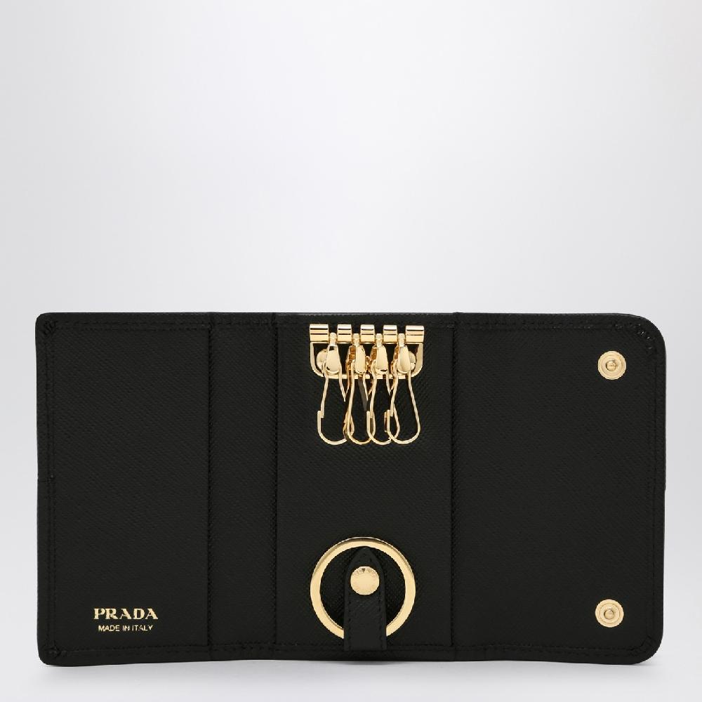 Prada Portachiavi Nero In Re-Nylon