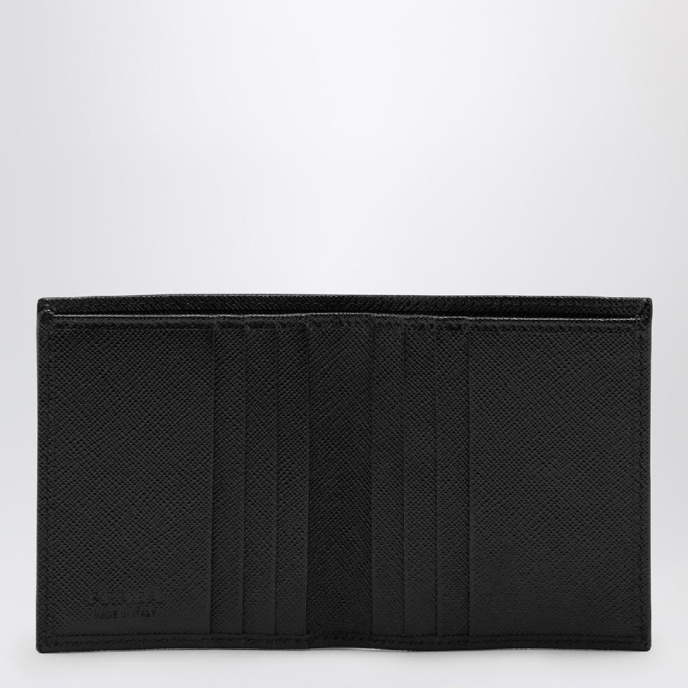 Prada Portafoglio Nero In Saffiano