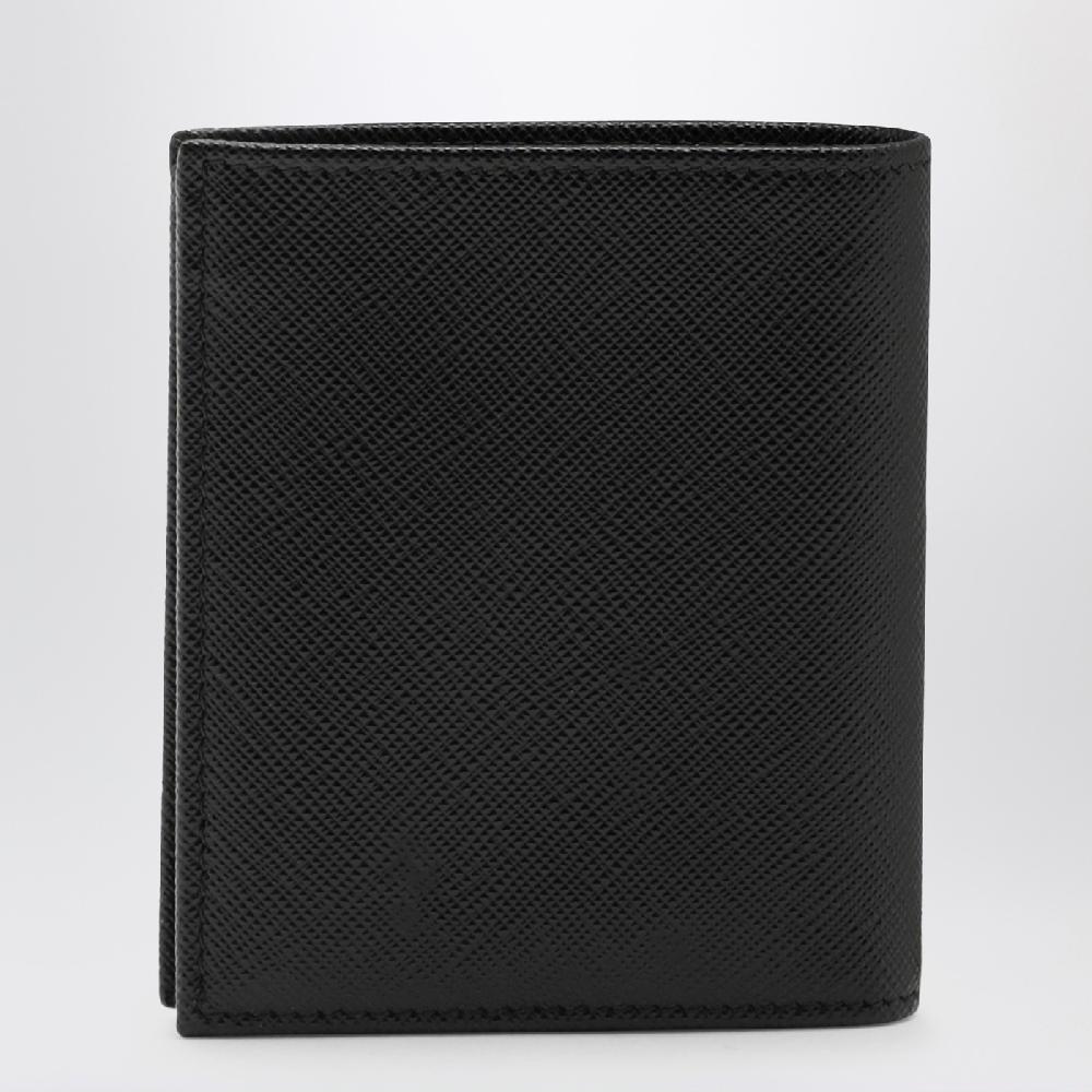 Prada Portafoglio Nero In Saffiano